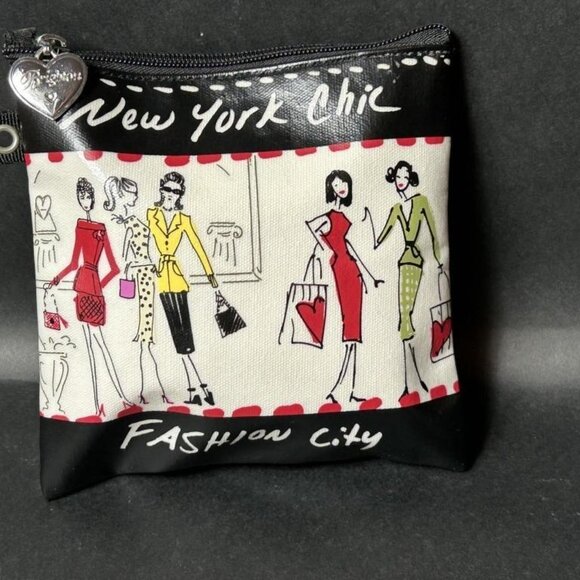 BRIGHTON  2 Piece -LG & SM Makeup Pouch Set. Coated canvas bags. VEUC. - Picture 4 of 9